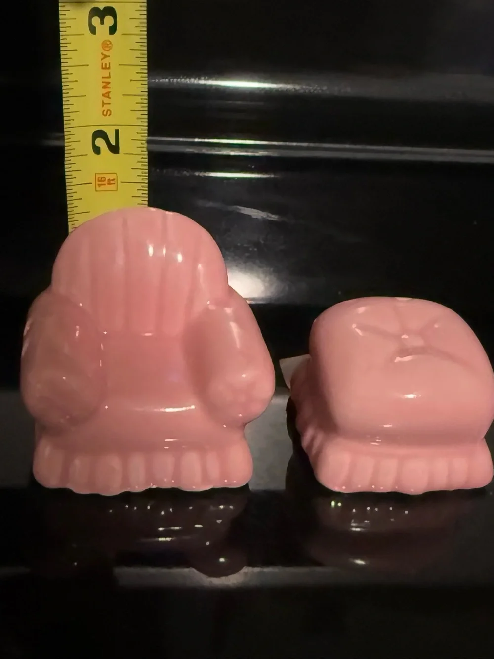 NWT chair and ottoman salt and pepper shakers